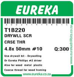 T1B220 - Drywall Screw -T1B220_Label_T